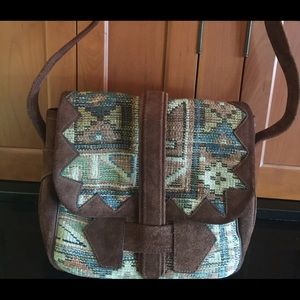 Leather Carpet Handbag